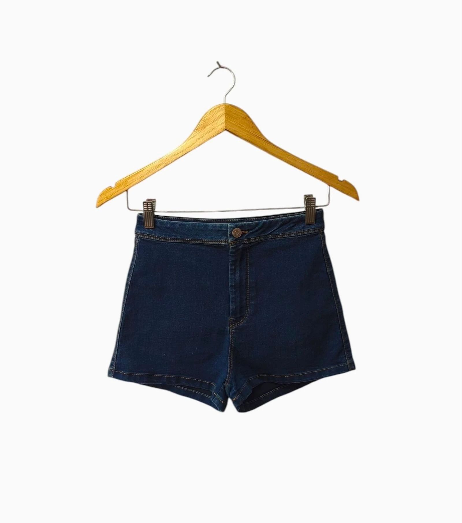 Short vaquero cintura alta azul Pull&Bear mujer Talla 34